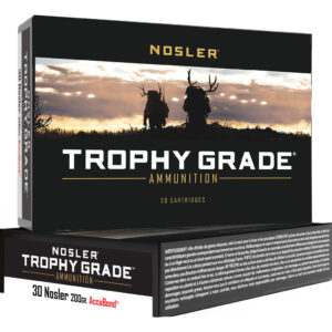 Nosler Trophy Grade 30 Nosler 200 gr. AB SP Rifle Ammo box