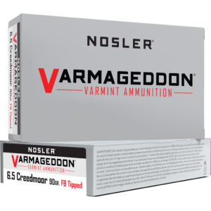 Nosler Varmageddon 6.5 Creedmoor Rifle Ammunition - 90 Grain, 20 Rounds 054041651752