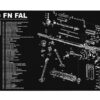 TekMat TEKR36FNFAL FN-FAL Cleaning Mat FN-FAL Parts Diagram 12" x36"