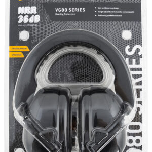 Pyramex VGPM8011C Venture Gear V80 Muff Foam 26 dB 32 dB Over the Head Orange Black Adult 1 Pair