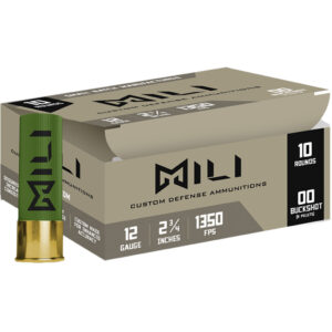 Mili 12ga 2.75" 00-Buck shotgun shells - 10 rounds