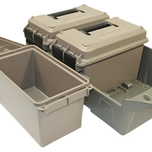 MTM Case-Gard 3-Can Ammo Crate 50Cal Dark Earth/Army Green 026057362632
