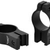Warne V422M Rimfire Rings Vapor Matte Black 1" High 0 MOA