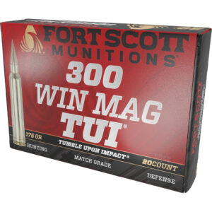Fort Scott Munition 300 Win Mag 175 gr. TUI Rifle Ammunition - 20 Rounds 758381722270