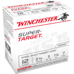 ** Winchester USA Super Target Steel Load Gauge 2.75" 1 1/8 oz. #7 Shot Rounds ** 020892016279