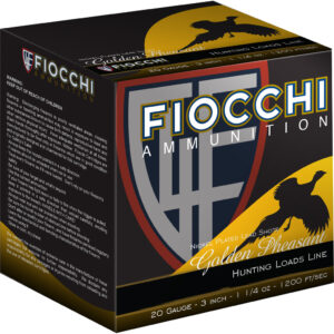 ** Fiocchi Golden Pheasant 20 Gauge Shotgun Shells" 1/4 oz - Size 5 Shot Rounds ** 762344702490