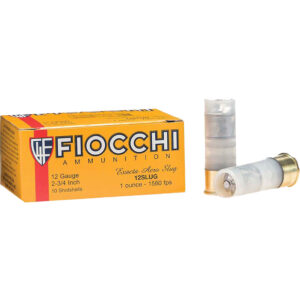Fiocchi 12ga Aero Slugs 2.75" 1oz Rifled - 10 Rounds packaging