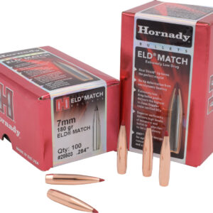 Hornady 28503 ELD Match  7mm .284 180 gr Extremely Low Drag Match 100 Per Box/ 15 Case