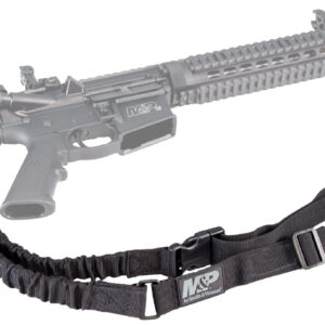 M&P Accessories 110030 Single Point Sling Kit made of Black Nylon with Adjustable Bungee Design for AR Platform
