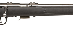 Savage Arms 91700 93 FSS Full Size 22 WMR 5+1 21" Matte Stainless Steel Barrel/Receiver, Factory-Installed Scope Bases,  Matte Black Synthetic Stock, Right Hand