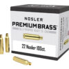 Nosler 10067 Premium Brass Unprimed Cases 22Nosler Rifle Brass 100/Box