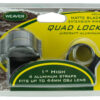 Weaver Mounts 49048 Quad Lock Detachable Rings  Matte Black 1" High Extended