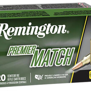 Remington Premier Match 6.5 Creedmoor Ammunition - 140gr Sierra MatchKing BTHP (20 Rounds/Box, 10 Boxes/Case) 047700477305