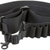 Aim Sports DSBS1 Deluxe  made of Black Nylon Webbing with Bandolier Design for Shotguns  Holds up to 14 Shells