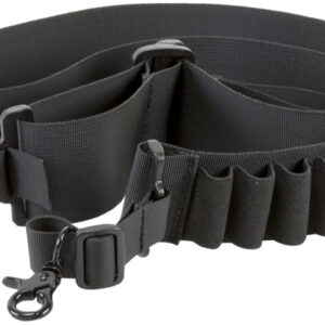 Aim Sports DSBS1 Deluxe  made of Black Nylon Webbing with Bandolier Design for Shotguns  Holds up to 14 Shells