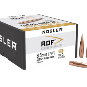 Nosler 53505 RDF Match 6.5Creedmoor 130gr Hollow Point Boat Tail 100/Box
