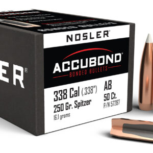 Nosler 57287 AccuBond  338Cal 250gr Spitzer Point 50/Box