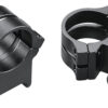 Weaver Mounts 49049 Quad Lock Detachable Rings  Matte Black 1" Extra High