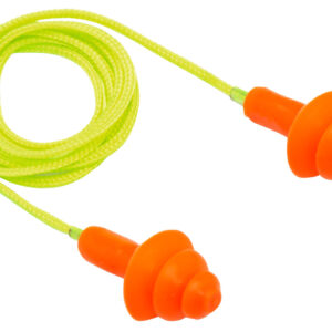 Pyramex RP3001 Reusable Earplugs  Polymer 24 dB Behind The Neck Orange/Yellow Adult 50 Pair