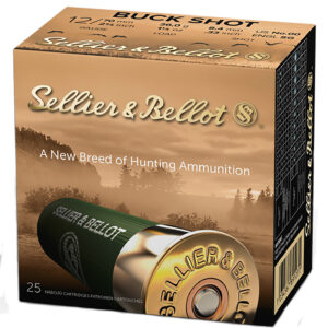 Sellier & Bellot SB12BSC Hunting 12Gauge 2.75" 12Pellets 1 1/4oz 00Buck Shot 25 Box/10 Case 754908532988