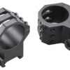 Weaver mounts 48354 six-hole skeleton rings  matte black 30mm extra high