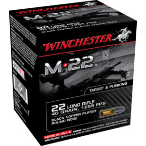 ** Winchester M-22 .22 LR Pistol Ammo - 40 Grain Round Nose (500 Rounds)

** 020892102750