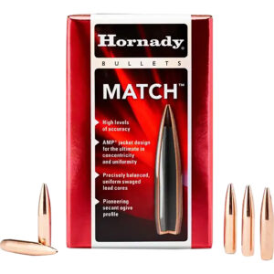Hornady 30715 Match  30 Cal .308 178 gr Hollow Point Boat Tail Match 100 Per Box/ 15 Case