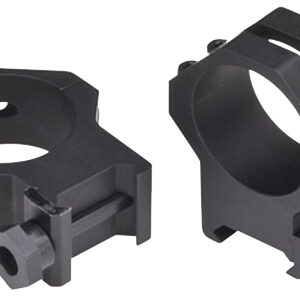 Weaver Mounts 48366 Four-Hole Skeleton Rings  Matte Black 30mm High