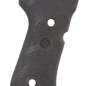 Hogue 93010 Grip Panels  Cobblestone Black Rubber for Beretta 92 Compact