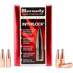 Hornady 3072 InterLock  30 Cal .308 180 gr Boat Tail Spire Point 100 Per Box/ 15 Case