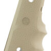 Hogue 43003 Rubber Grip  Cobblestone Desert Tan with Finger Grooves for 1911 Officer
