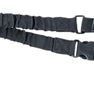 Caldwell 156215 Single Point Tactical Sling Black Nylon with Adjustable Bungee Design, Quick Detach Carabiner, for AR Platform Rifles