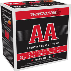 Winchester AA 20GA 2.75" 7/8oz #7.5 Shotgun Shells - 250rd Case 020892014893