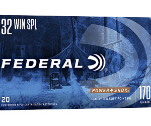 Federal Power-Shok 32 Winchester Special 170 Grain Soft Point Ammo - 20 Rounds 029465084851