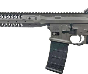 LWRC IC-SPR Billet 5.56 NATO Rifle - 16" Barrel, 30-Round, Grey with Black Stock 850016966735