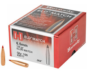 HRNDY ELD-M 6.5MM .264 130GR 100CT