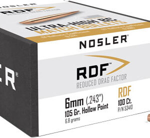 NOSLER BULLETS 6MM .243 - 105GR RDF HPBT 100CT