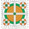 Champion Scorekeeper Targets Fluorescent Orange & Green Bull - 100 yd. Rifle Sight-In 100/Pack