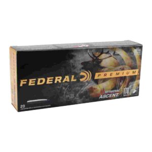 Federal Terminal Ascent 7mm Backcountry Rifle Ammunition - 170gr PT, 2950 fps (20 Rounds) 604544698954