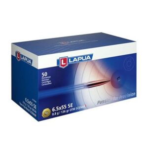 Lapua 6.5x55 Swede 136gr Scenar-L OTM Rifle Ammunition - Box of 50 6418267103350