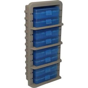 MTM AR9M Ammo Rack with 8 P50-9M-24 Boxes - Clear Blue/Dark Earth 026057362748