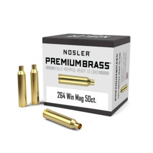 Nosler Unprimed Brass Rifle Cartridge Cases 50/ct .264 Win Mag
