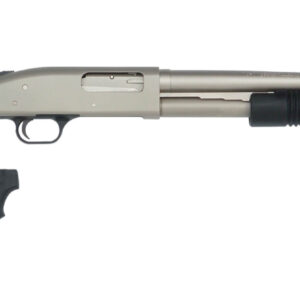 Mossberg 590 Mariner 12 Gauge Pump-Action Shotgun, 8+1 Capacity, 20" Barrel, Silver Marinecote, Pistol Grip Kit 015813502993