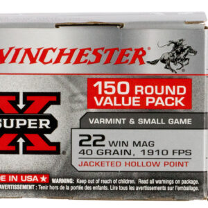 Winchester Super X .22 WMR 40gr JHP Value Pack - 150 Rounds 020892103177