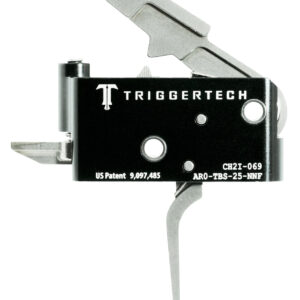 TriggerTech AROTBS25NNF Adaptable Primary Two-Stage Flat Trigger with 2.50-5 lbs Draw Weight for AR-15 Right