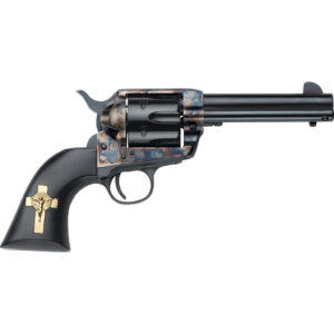 Pietta 1873 Hand of God .45 Long Colt Revolver with 4.75" Barrel and Black Walnut Grip - Cross Design 641996720291