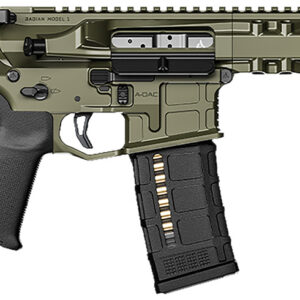 Radian Weapons R0505 Model 1 Pistol - 300 Blackout, 30+1 Capacity, 9" Barrel, OD Green Billet Receiver, M-Lok Handguard, Smooth Buffer Tube (No Brace), Magpul Grip, Ambidextrous Controls, Dead Air QD Flash Hider, Adjustable Trigger 817093027780