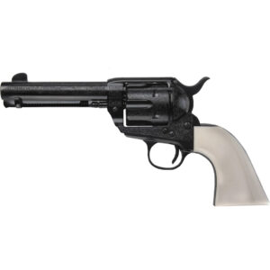 Pietta 1873 GWII The Shootist Revolver .357 Magnum 4.75" Laser Engraved Blue Ultra Ivory 641996211447