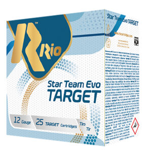 ** Rio Ammunition Star Team EVO Target Shotshells Gauge, 2.75", 7/8 oz, #7.5 Shot (25 Rounds per Box, 10 Boxes per Case) **Product 8435101634922