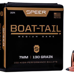 Speer 1624 Boat-Tail  7mm 130gr Jacketed Soft Point Boat Tail 100 Per Box/5 Case
